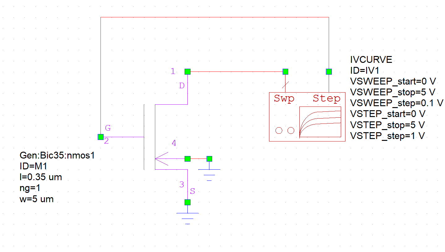 NMOS Testing Circuit