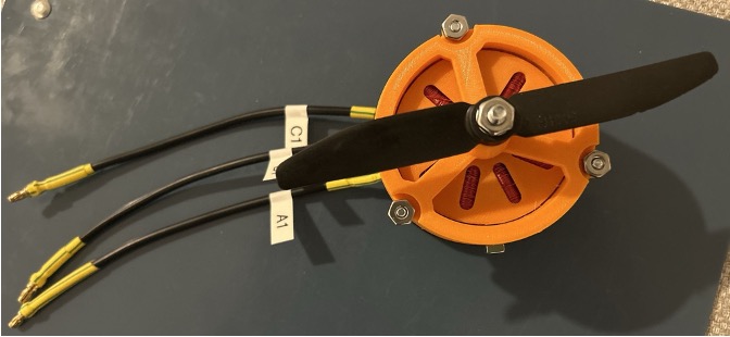 Assembled motor without controller