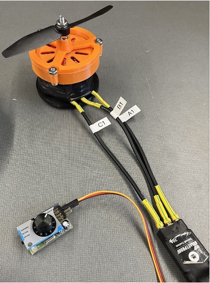 Assembled motor with controller